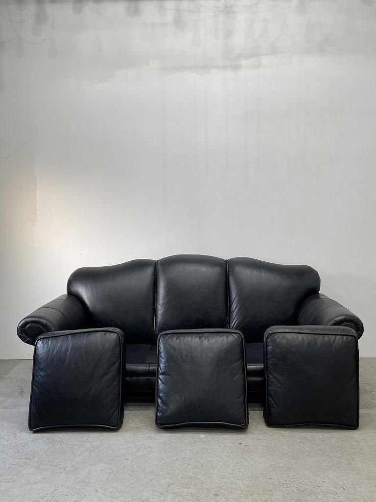 アンティークレザーソファー　3Pシーター LEATHER CRAFT社製 ヴィンテージ レザー 3シーター ソファ