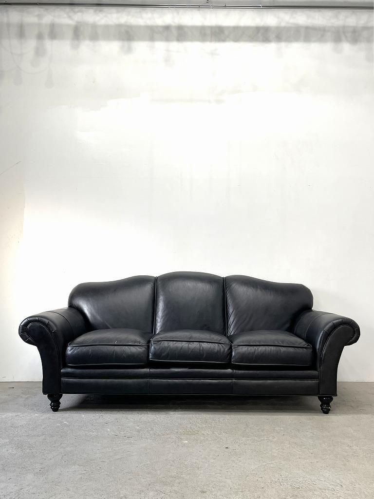 LEATHER CRAFT社製 ヴィンテージ レザー 3シーター ソファ