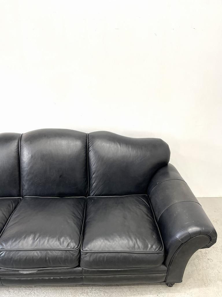 LEATHER CRAFT社製 ヴィンテージ レザー 3シーター ソファ