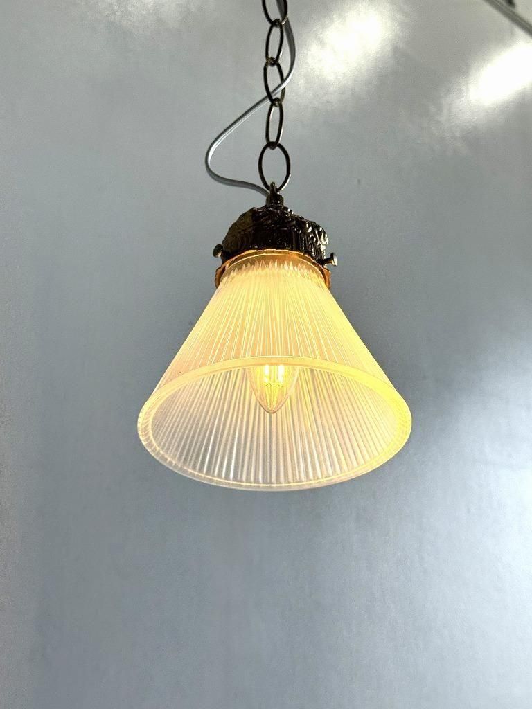 ヴィンテージクリアガラスペンダントライト 1960's ヴィンテージ クリアガラス ペンダントランプ - アンティーク