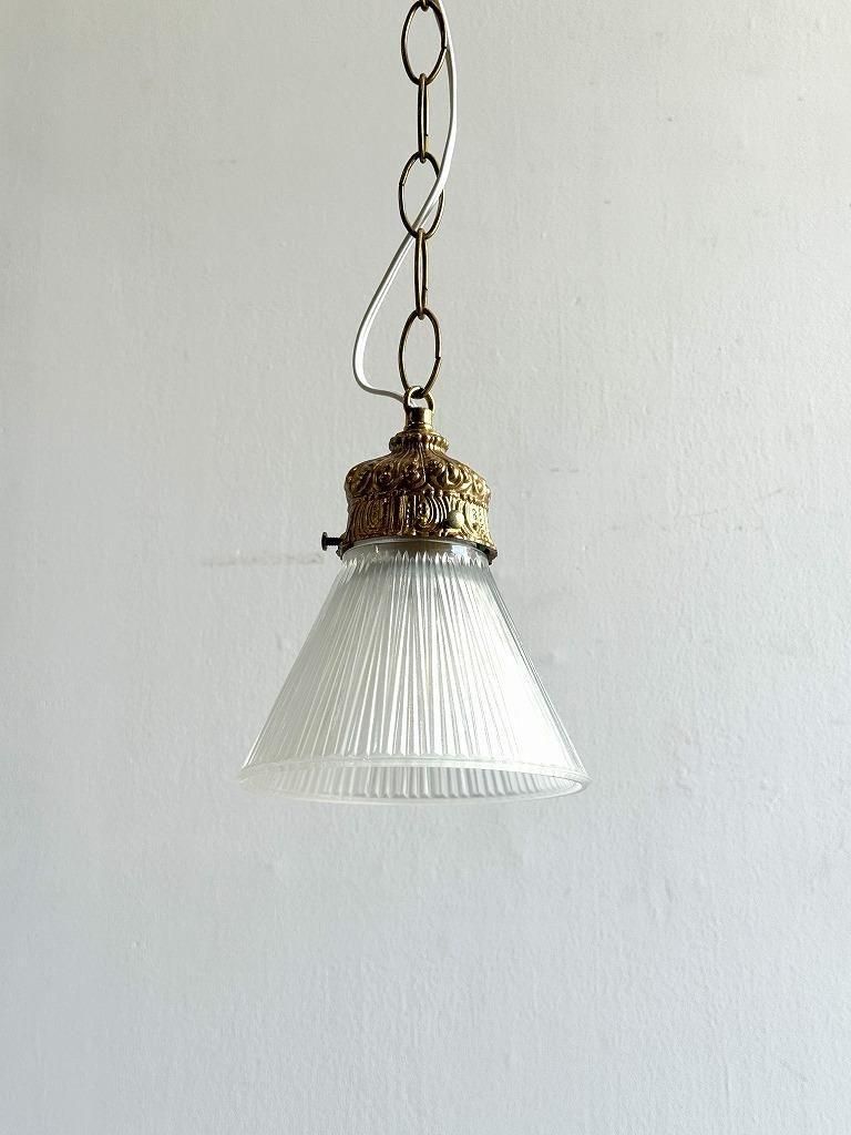 1960's ヴィンテージ クリアガラス ペンダントランプ - アンティーク