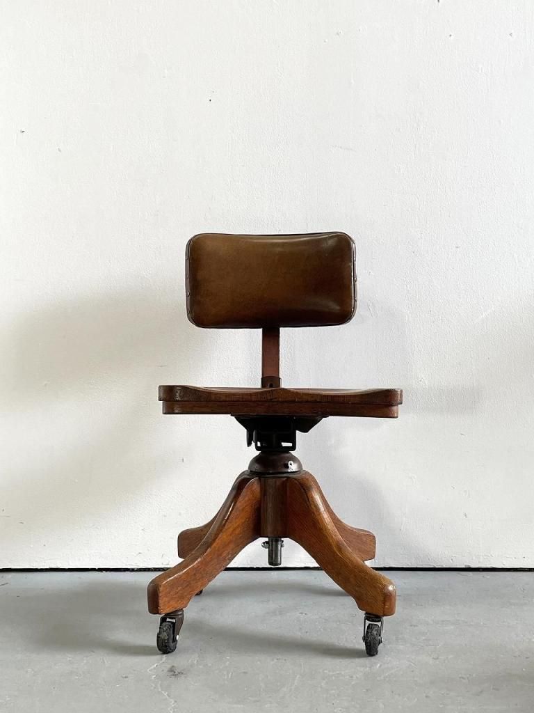 1930-40's ヴィンテージ ウッド デスクチェア - アンティーク
