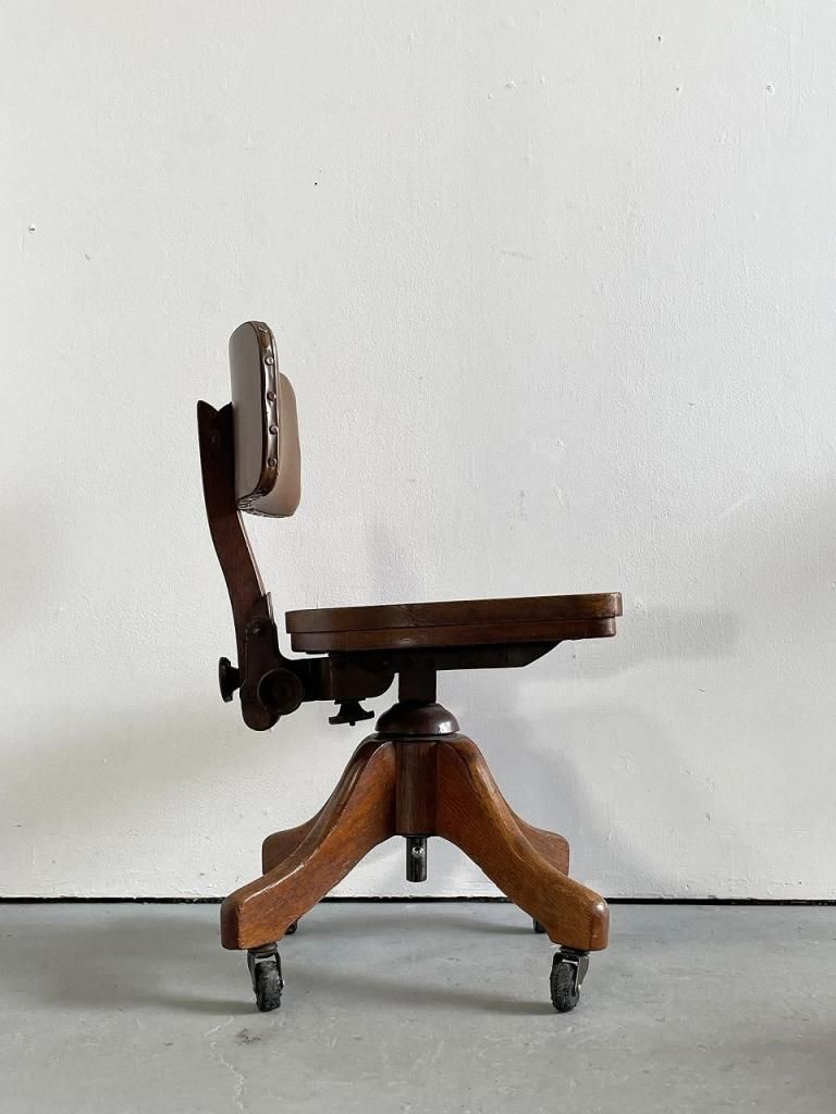 1930-40's ヴィンテージ ウッド デスクチェア - アンティーク