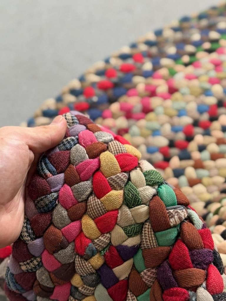 1930-40's ヴィンテージ アーミッシュ ラグ(Φ1540mm