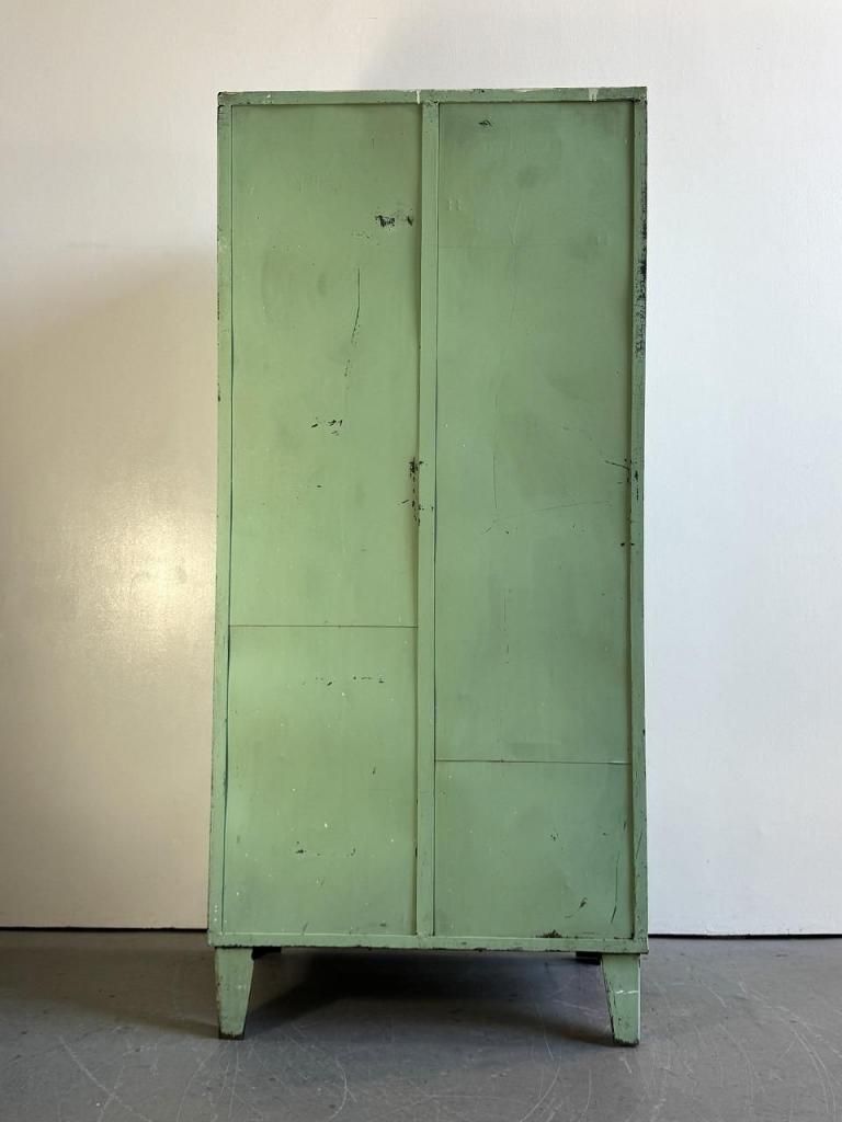 ヴィンテージ インダストリアル スチールロッカー - アンティーク