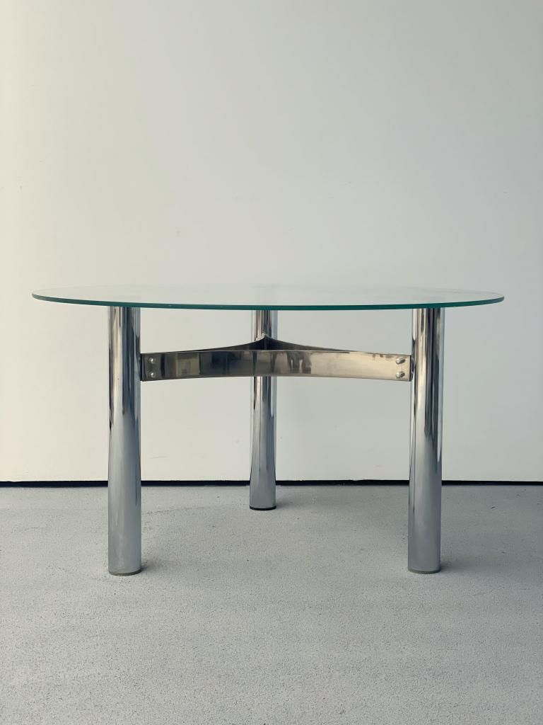 済】ヴィンテージ風 ガラストップ センターテーブル