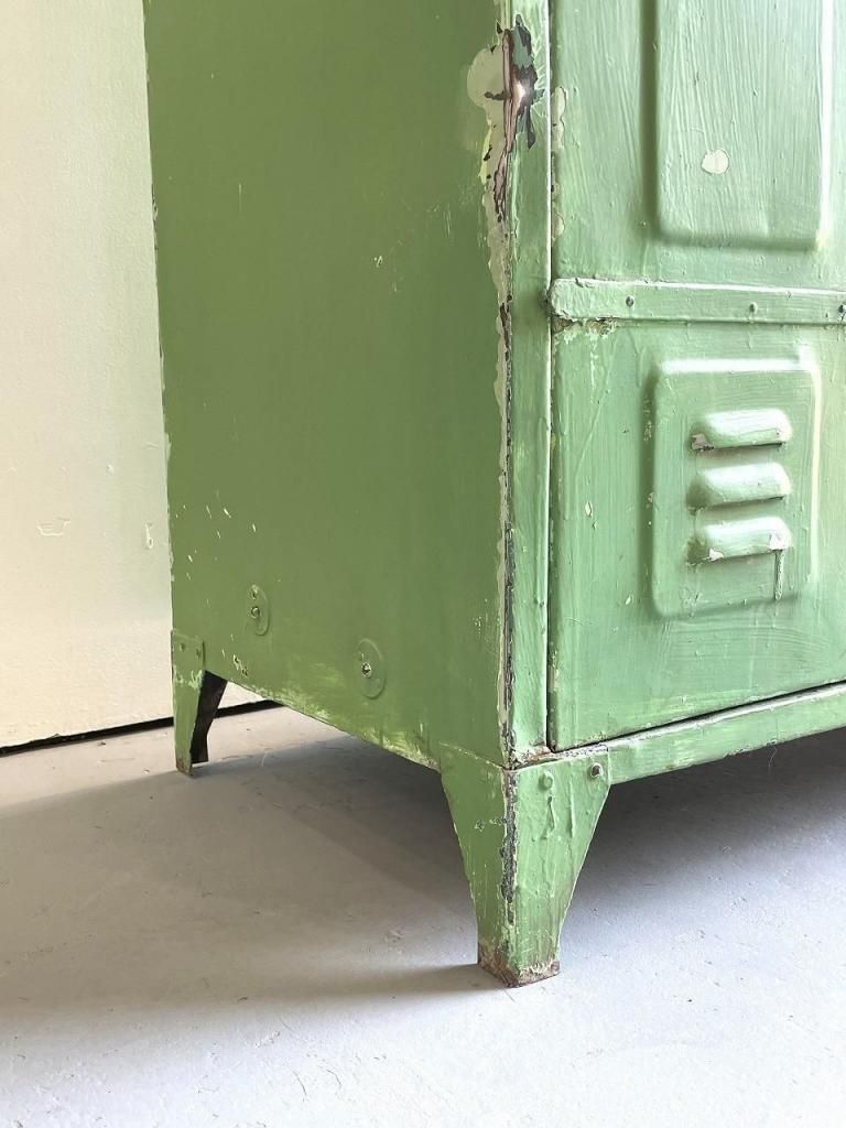 ヴィンテージロッカー 1930-40's ヴィンテージ インダストリアル スチールロッカー