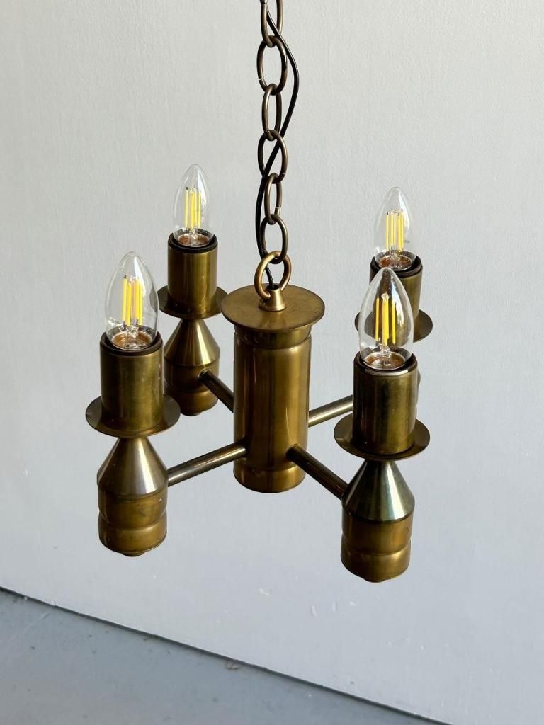 ヴィンテージ 4灯シャンデリア - アンティーク、ビンテージの