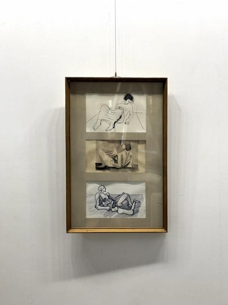 アンティークデザインウォールデコアートビンテージコレクタブル透視図法ビル群 アンティークデザインウォールデコアートビンテージコレクタブル