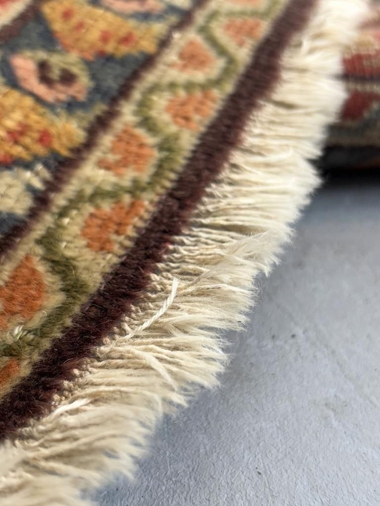 ヴィンテージ　ハンドメイド　ラグ ヴィンテージ ハンドメイド ラグ(2020mm×1220mm) - アンティーク