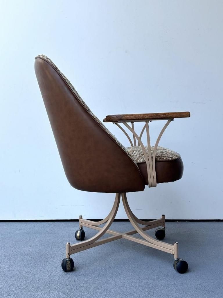 アンティークチェア　ヴィンテージチェア　ビンテージ　家具　椅子　ヴィンテージ 1980-00's CHROMCRAFT社製 ヴィンテージ ファブリック
