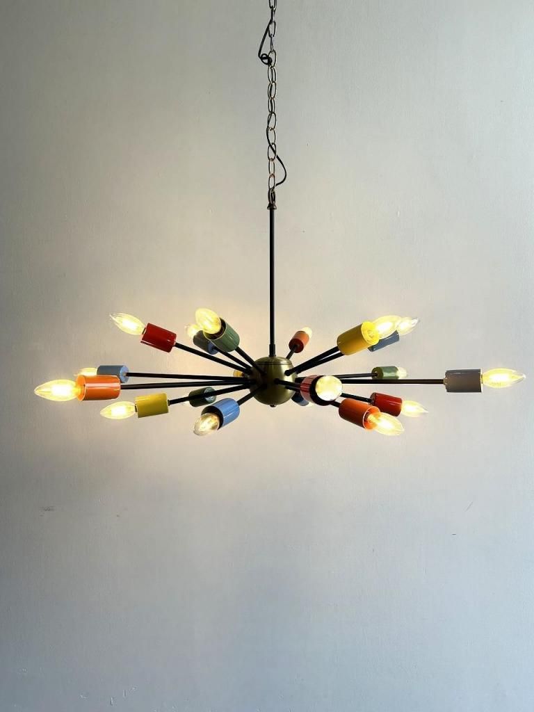 1980's　スペースエイジ　ガラス　スプートニク　サイドテーブル 1980's スペースエイジ ガラス スプートニク サイドテーブル 1980's