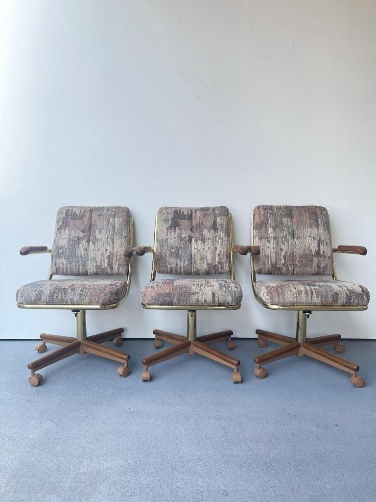 1980-90's CHROMCRAFT社製 ファブリック ダイニング/デスクチェア(複数