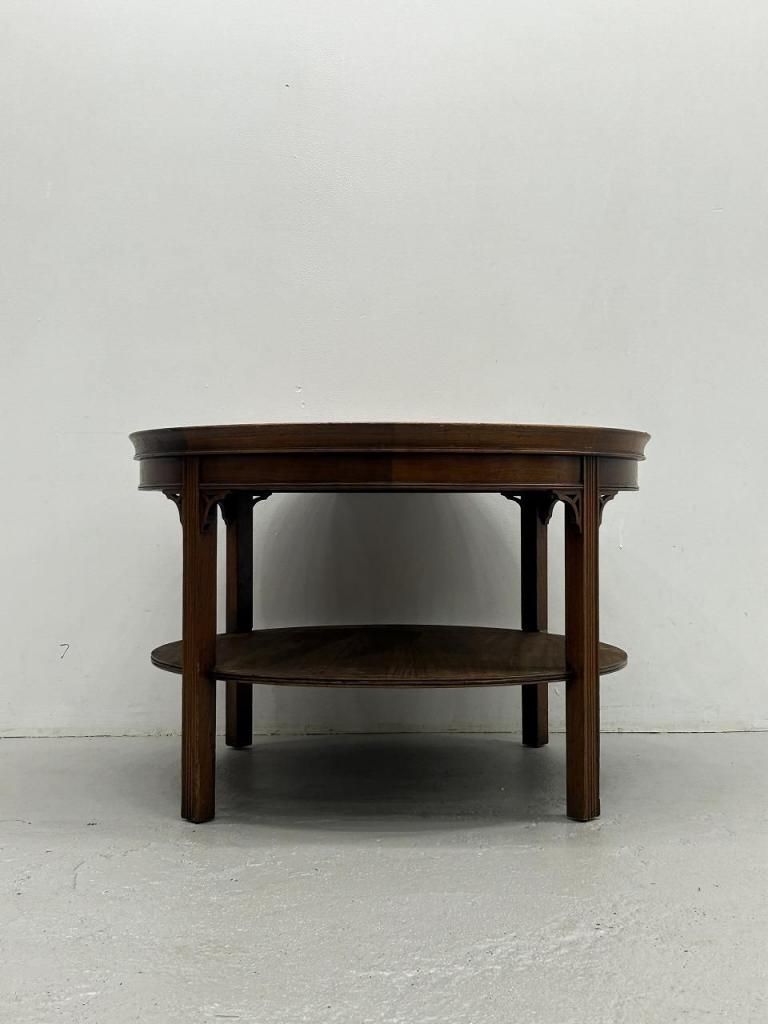 1930-40's ヴィンテージ ウッド レザートップ ローテーブル