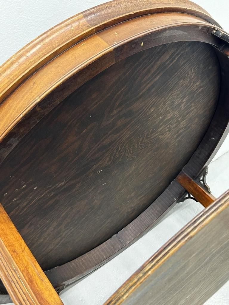 1930-40's ヴィンテージ ウッド レザートップ ローテーブル