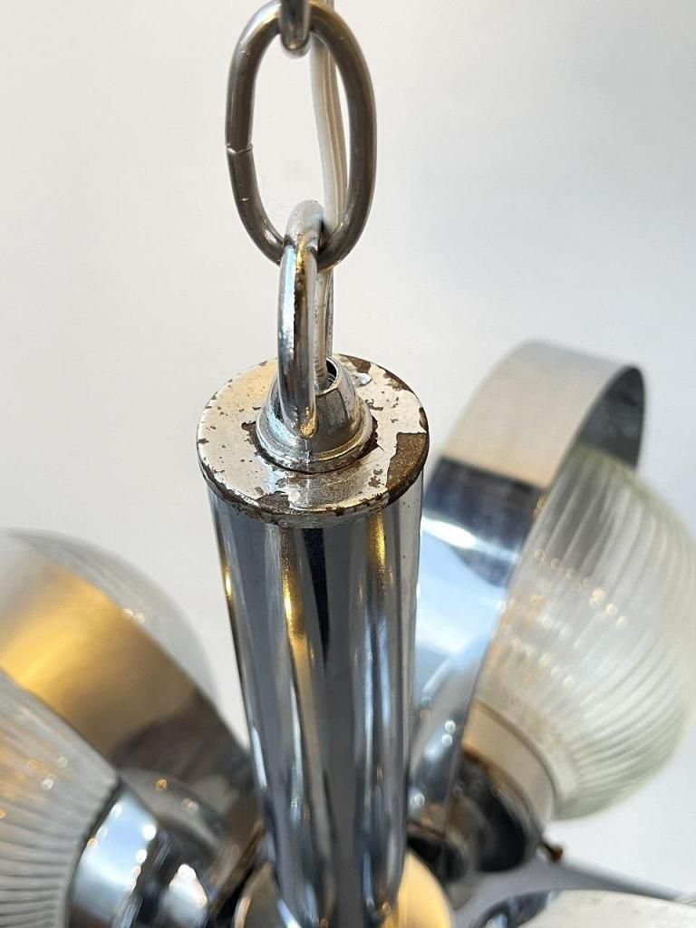 1960-70's ヴィンテージ 4灯 モダンシャンデリア - アンティーク