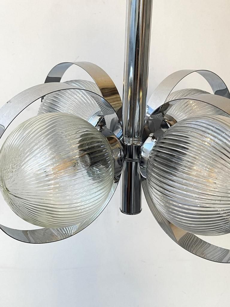 1960-70's ヴィンテージ 4灯 モダンシャンデリア - アンティーク