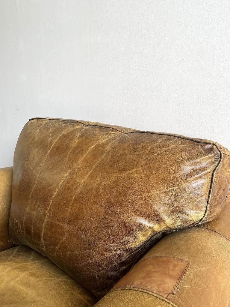 Robinson & Robinson社製 レザー シングルソファ - アンティーク