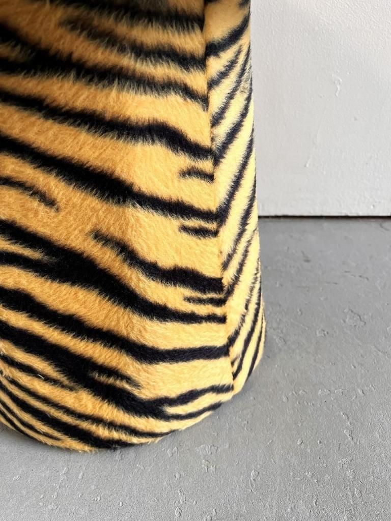 ヴィンテージ タイガーストライプ ファブリック マッシュルーム