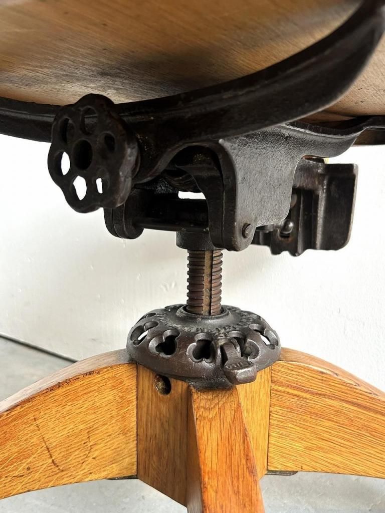 1910-20's Milwaukee Chair社製 アンティーク ウッド デスクチェア