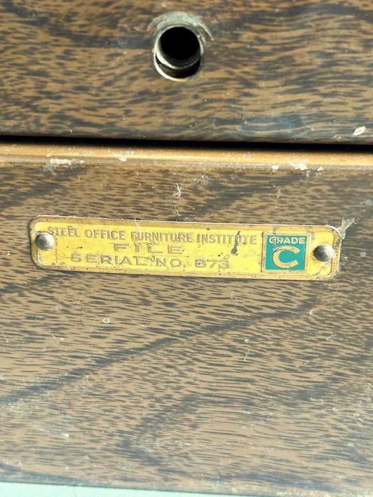アメリカビンテージ　スチールキャビネット　ファイルキャビネット棚 USビンテージ 1950-60's Miller Desk And Sefe社製 ヴィンテージ スチール