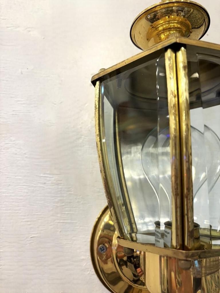 ヴィンテージ ゴールドフレーム ブラケットランプ - アンティーク