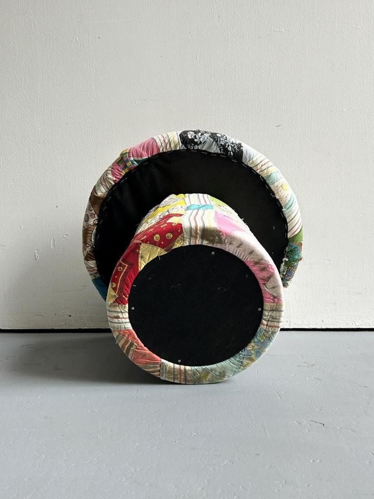 アンティークキルト マッシュルーム オットマン / スツール