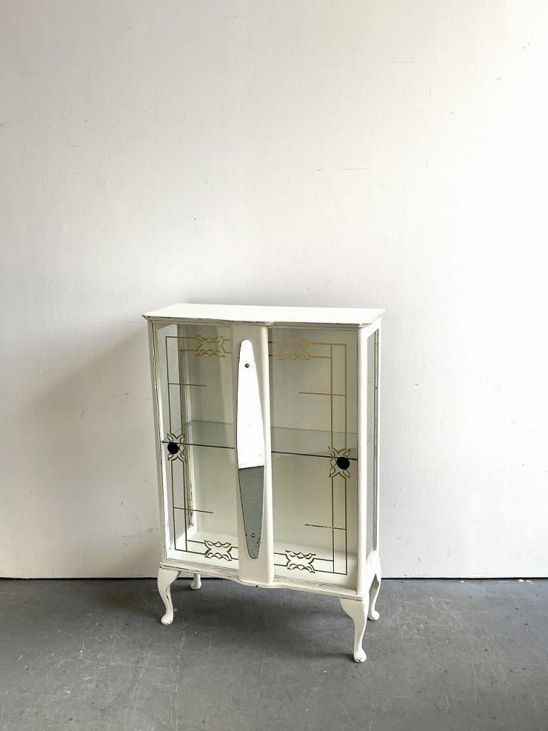 古いキャビネット 1940-50's ヴィンテージ ウッド キャビネット/ショーケース