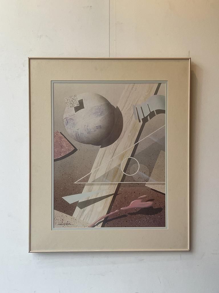 1980's ヴィンテージ ポストモダン アート 額入りポスター