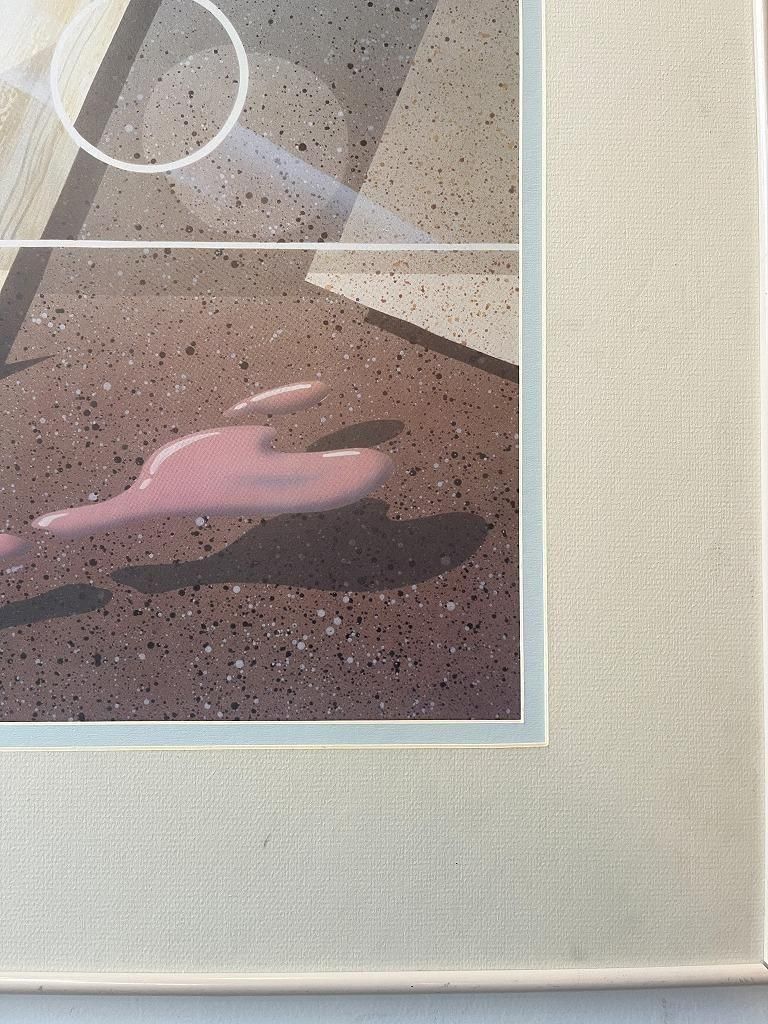 1980's ヴィンテージ ポストモダン アート 額入りポスター