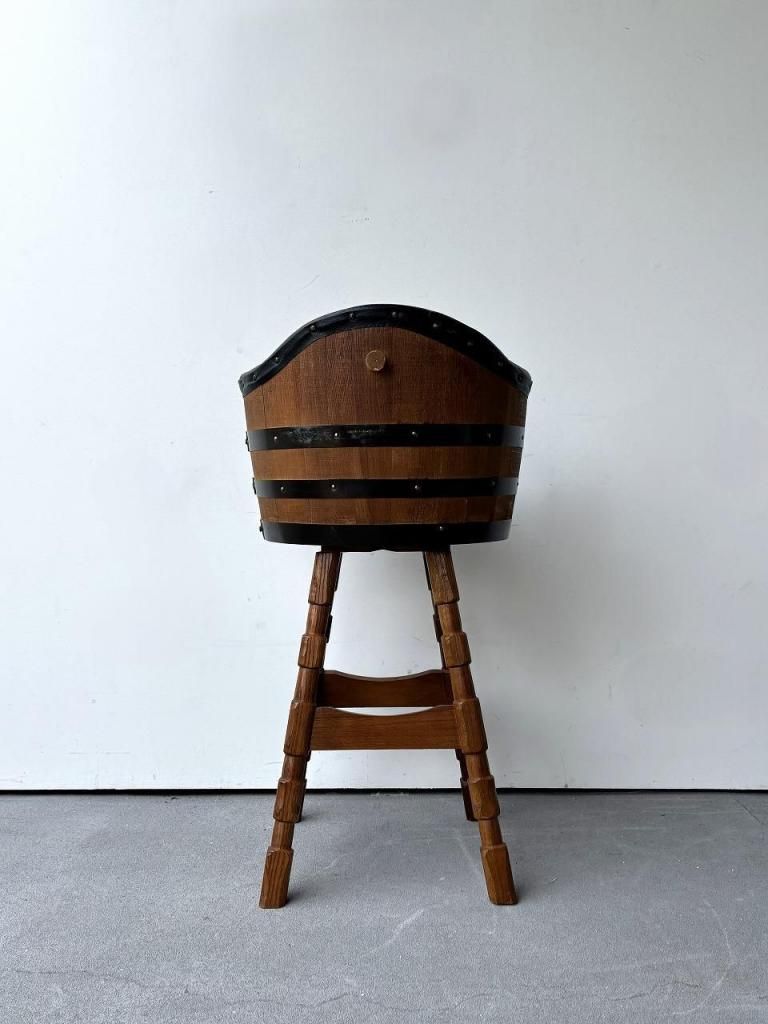 1960's Brothers Furniture社製 ヴィンテージ ビニールレザー バレル