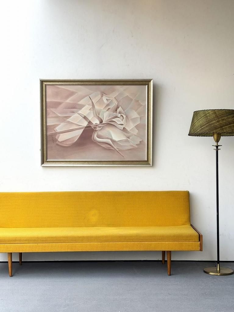 1970-80's ヴィンテージ ファブリック 3シーター ソファ/ベッド