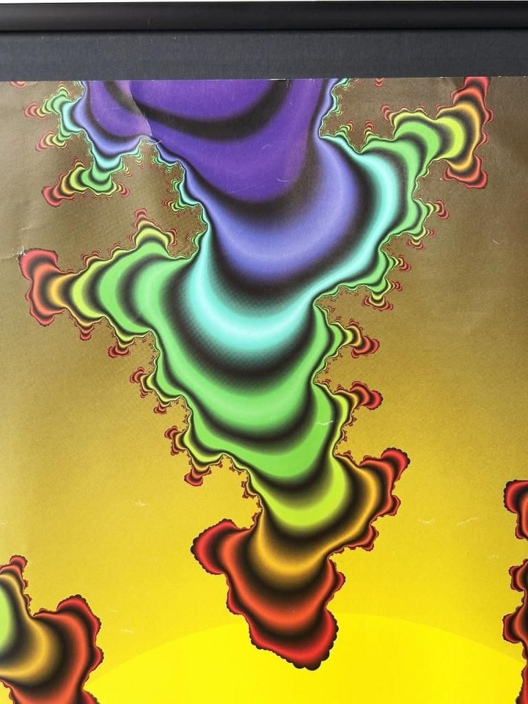 スマイル・ポスター（額入り） 1997's “Fractal Zone-Smiley” サイケデリックアート 額入り