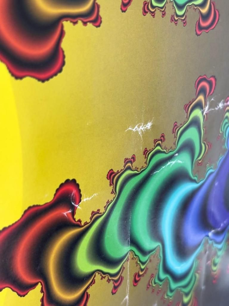 1997's “Fractal Zone-Smiley” サイケデリックアート 額入りポスター