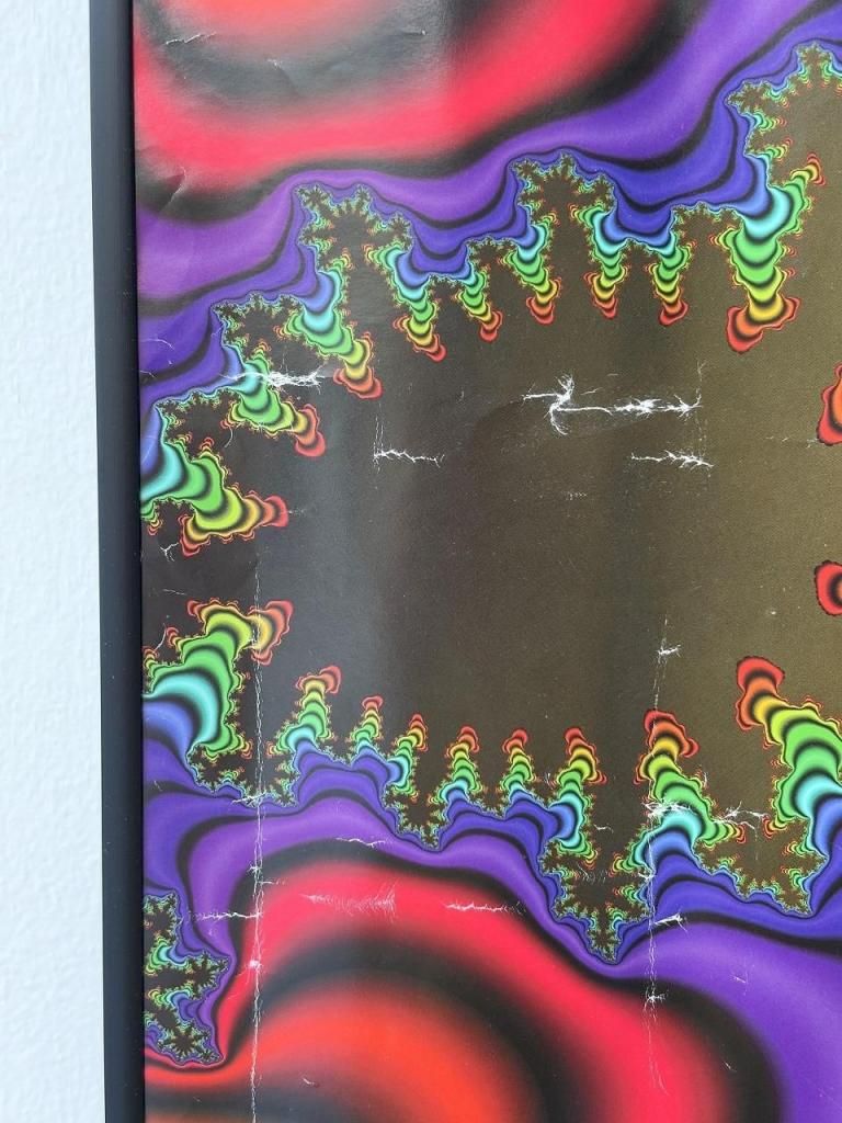 1997's “Fractal Zone-Smiley” サイケデリックアート 額入りポスター