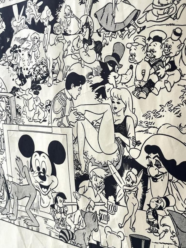 ディズニー　ポスター　 The Disneyland Memorial Orgy 1967's ヴィンテージ 