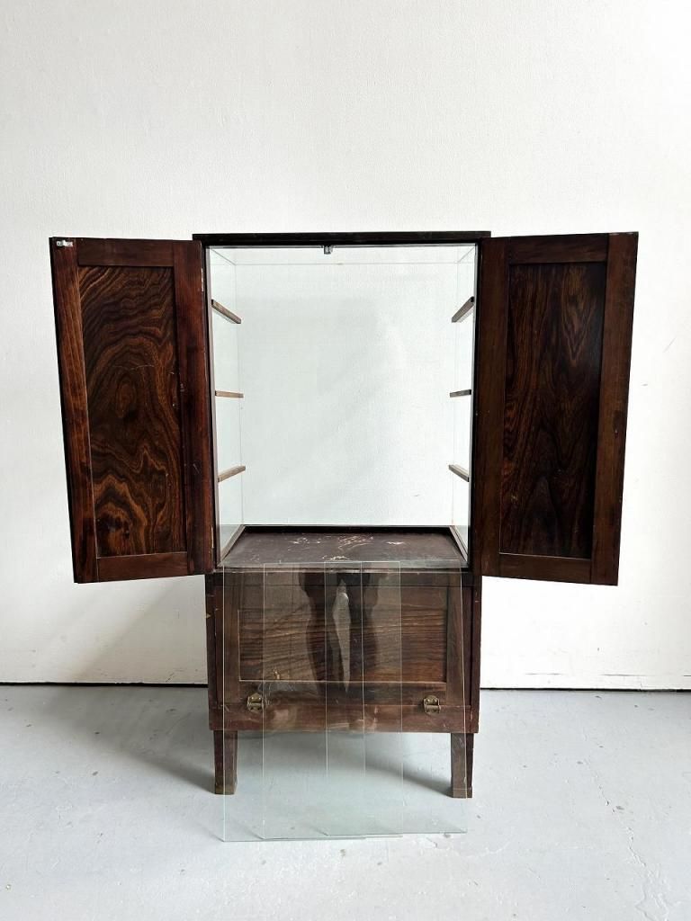 1910-20's アンティーク ウッド ショーケース - アンティーク