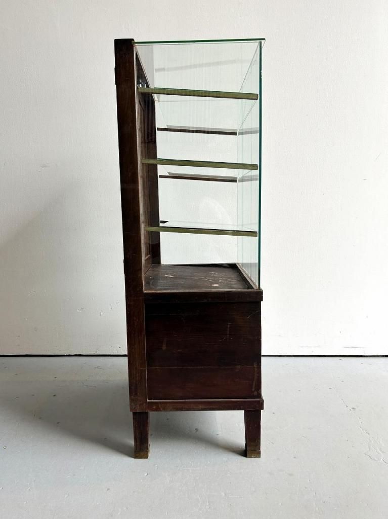 1910-20's アンティーク ウッド ショーケース - アンティーク