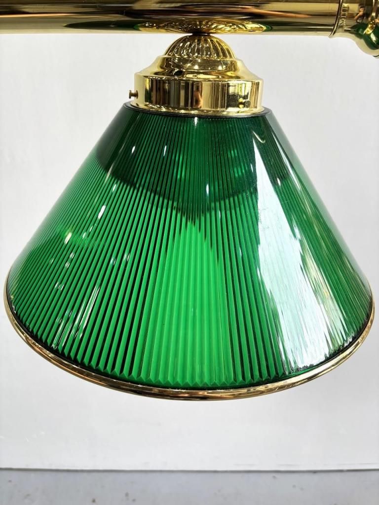 3灯 プラスチックシェード プールバーランプ - アンティーク