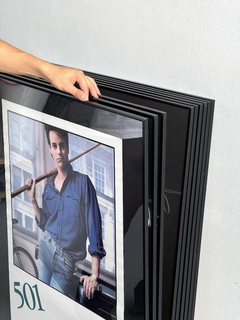 ビンテージ　エイリアン　リトグラフ　ポスター　　ジョン　アルヴィン　証明書付き ヴィンテージ David Stone Martin 額入りポスター - アンティーク