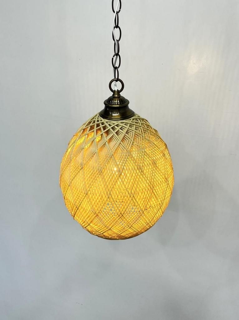 1970's ヴィンテージ プラスチックシェード ペンダントランプ