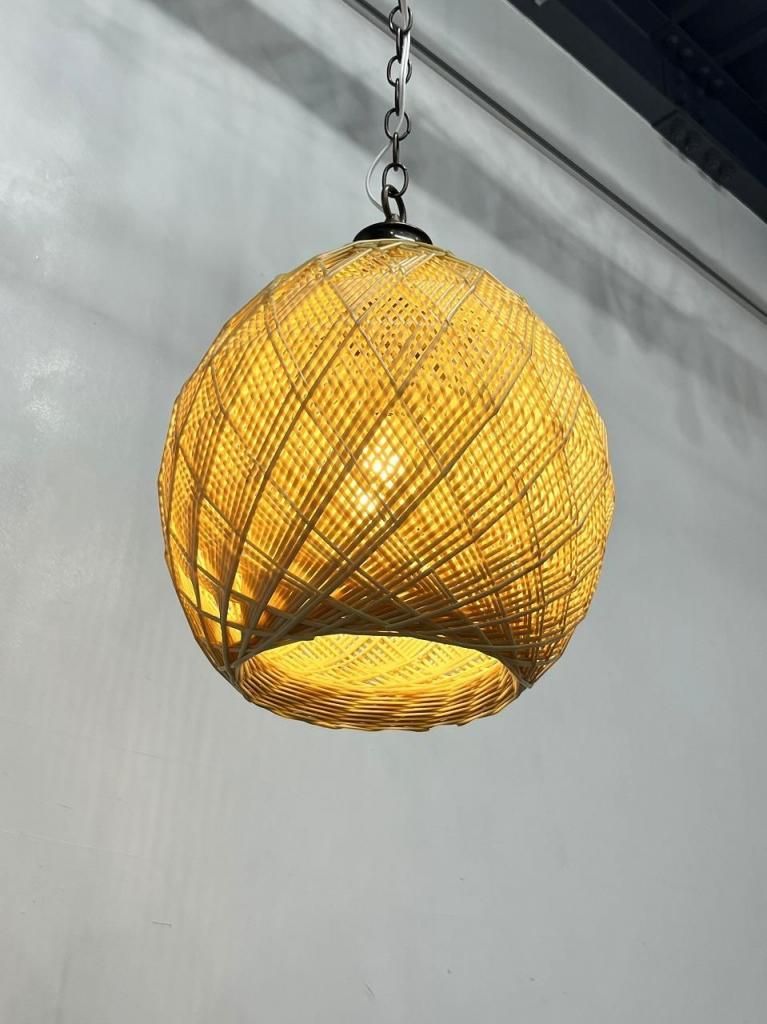 1970's ヴィンテージ プラスチックシェード ペンダントランプ