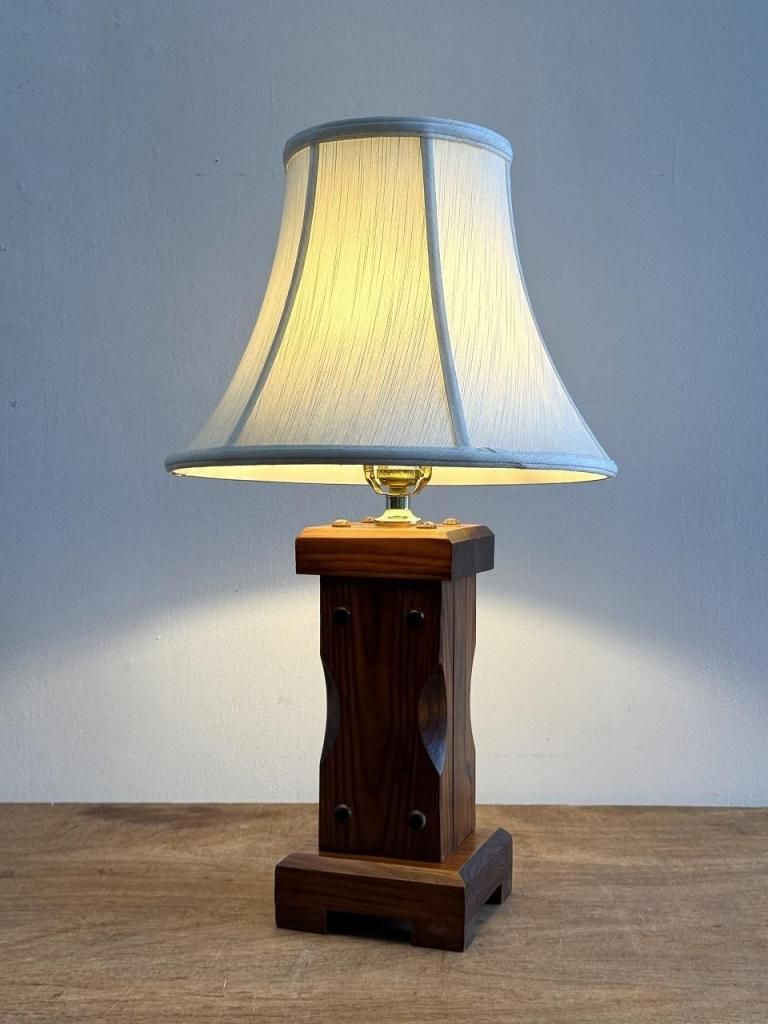 ヴィンテージ ウッドベース テーブルランプ