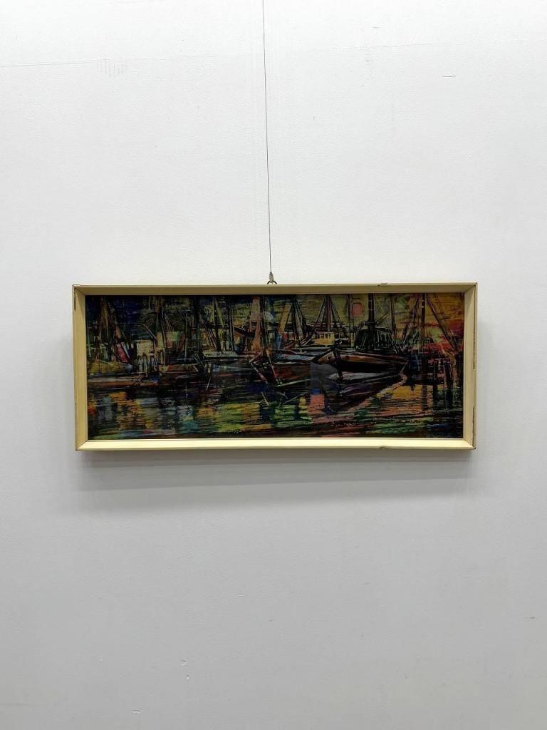 アンティークデザインウォールデコアートビンテージコレクタブル透視図法ビル群 アンティークデザインウォールデコアートビンテージコレクタブル