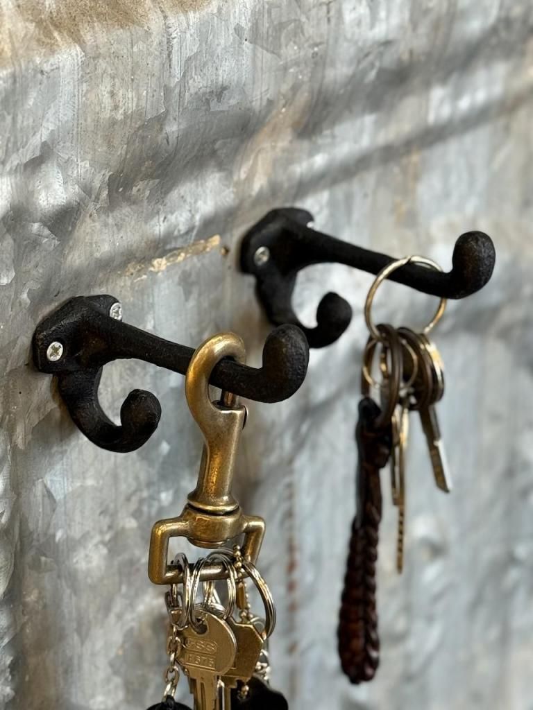 アイアン ウォール フック (複数在庫有り) - アンティーク、ビンテージ