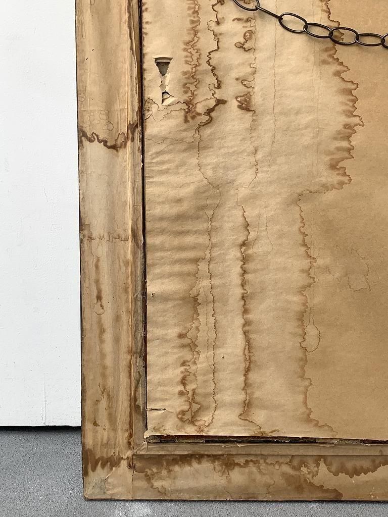 ヴィンテージ リーフモチーフ ウォールミラー (980mm×830mm