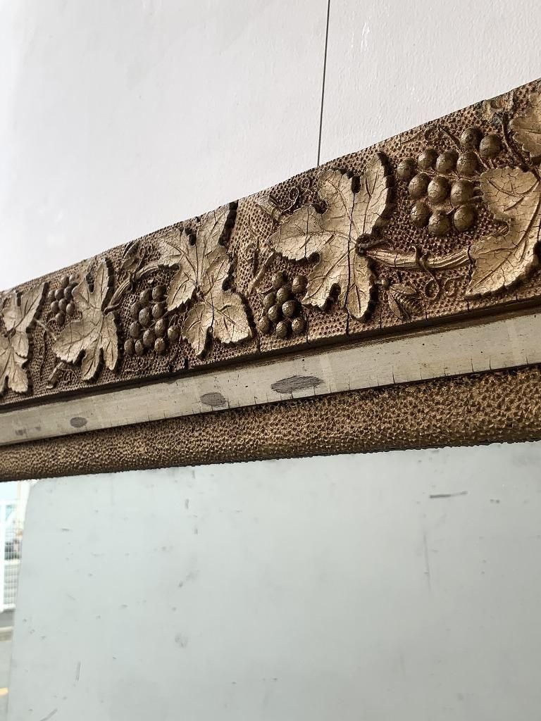 ヴィンテージ リーフモチーフ ウォールミラー (980mm×830mm