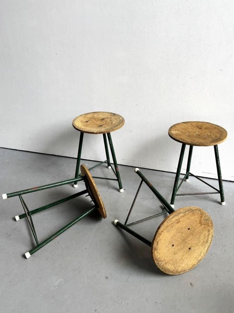 2点 ヴィンテージ オリジナル インダストリアル グランドビュー スツール 2点 ヴィンテージ オリジナル インダストリアル グランドビュー