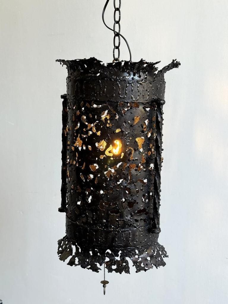 アイアン製　ペンダントライト ヴィンテージ　アンティーク ヴィンテージ アイアン ペンダントランプ - アンティーク