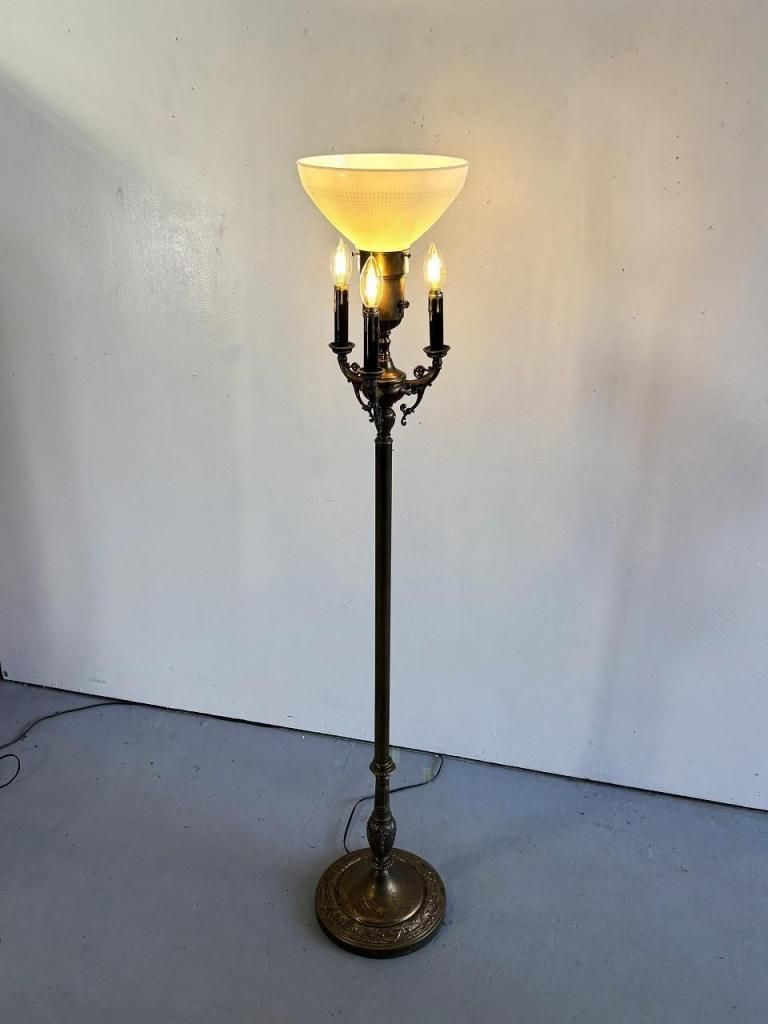 1930-40's ヴィンテージ 4灯 フロアランプ - アンティーク